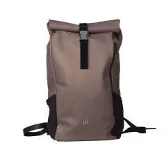 Mochila Roll Top Oxford Marron