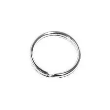 Anilla Doble para Llavero Metalica Plateada Diam. 20Mm 24U.
