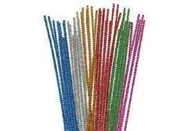 Limpiapipas Chenilla Metalicas Mix Colores 6Mm X30Cm 25U.