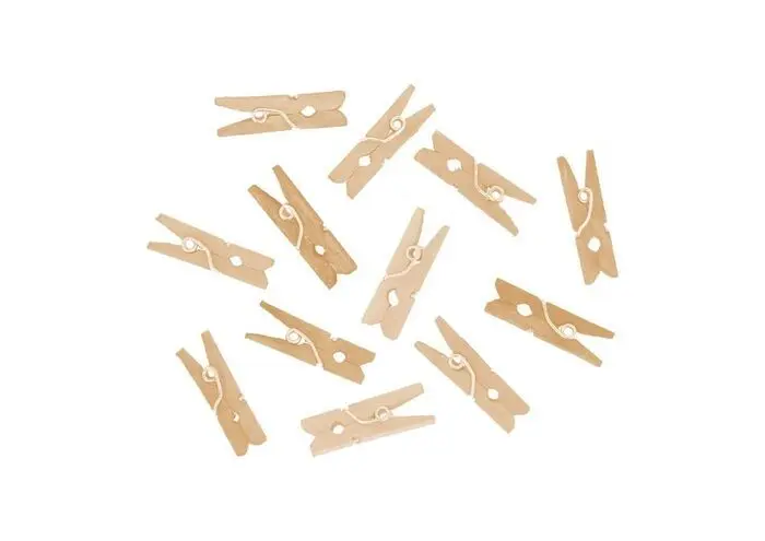 Pinzas Madera Mini Natural 25X3Mm 45Ud