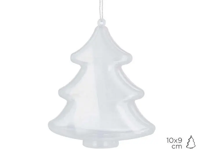 Arbol Colgar 10Cm Plastico Transparente