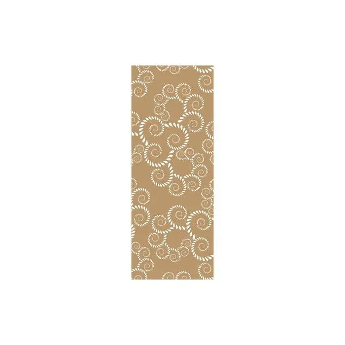 Bobina Papel Regalo 62Cm Kraft Reciclado Espiral Blanca