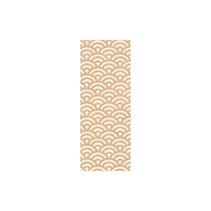 Bobina Papel Regalo 62Cm Kraft Reciclado Ondas Blanca