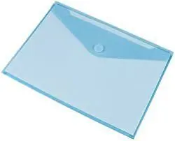 Sobre Portadocumentos A5 Velcro Pp 240X168 Azul