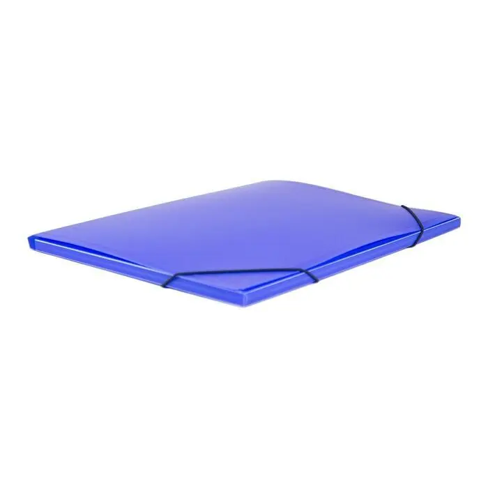 Carpeta Gomas 3 Solapas Lomo 351X271X10Mm Azul Opaco