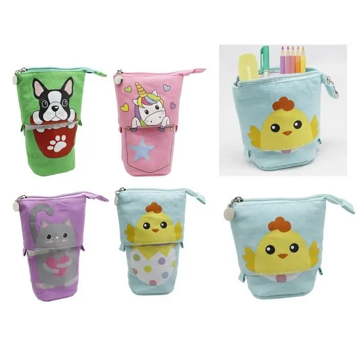 Portatodo Telescopico Animals C/ Material Escolar