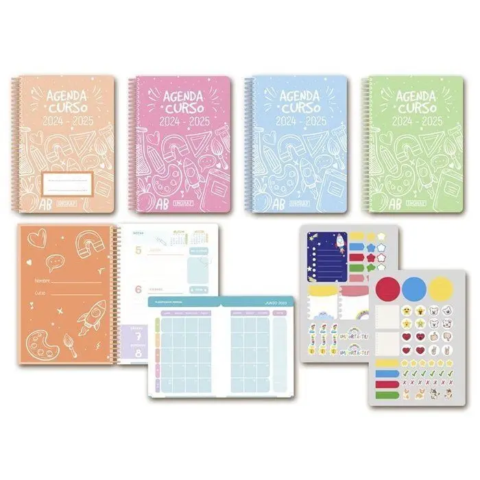 Agenda Escolar 4º S/V 24-25 School Colores