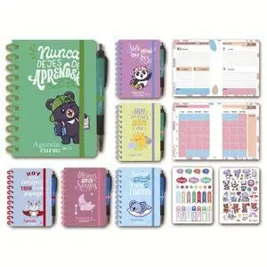 Agenda Escolar 8º S/V 24-25 Glitter C/Boligrafo Surtida
