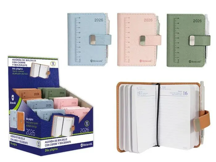 Mini Agenda 2026 D/P Luxe C/Boligrafo Surtidas
