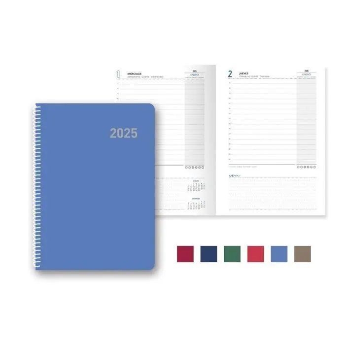 Agenda 2025 D/P Roma 15X21 C/Espiral Surtidas