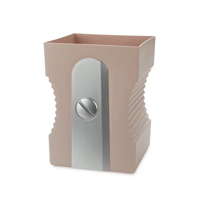 Papelera Sacapuntas Plastico Rosa Claro