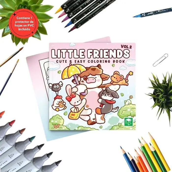 Libro para Colorear Little Friends Cozy 48 Paginas
