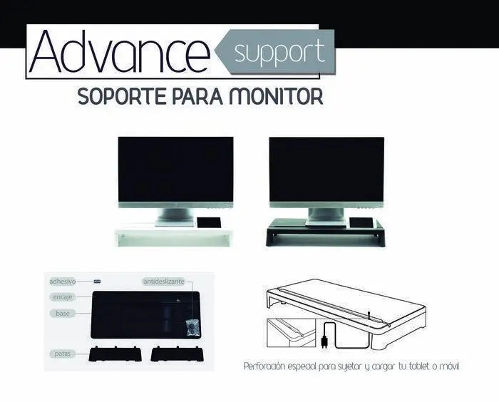 Soporte Monitor Advance Support Blanco