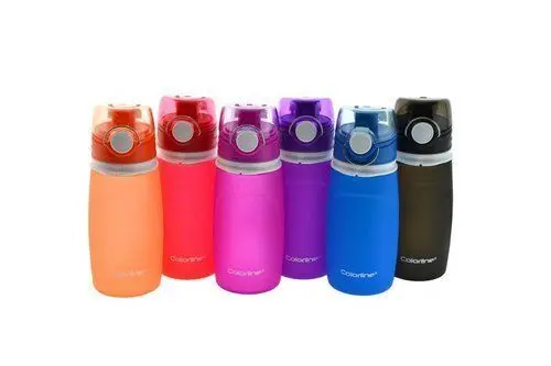 Botella Silicona Plegable Colores Surtidos