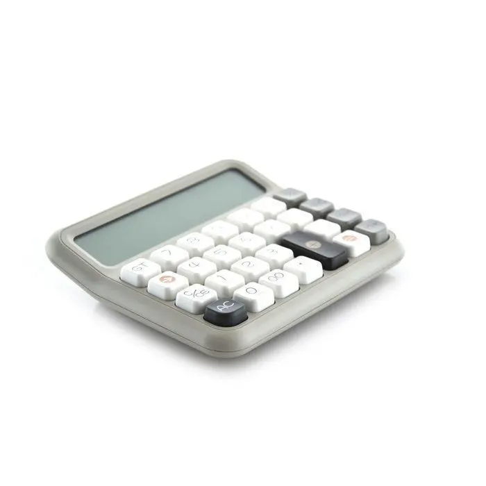 Calculadora Sobremesa Soft Color Gris 12 Digitos Teclas Xl