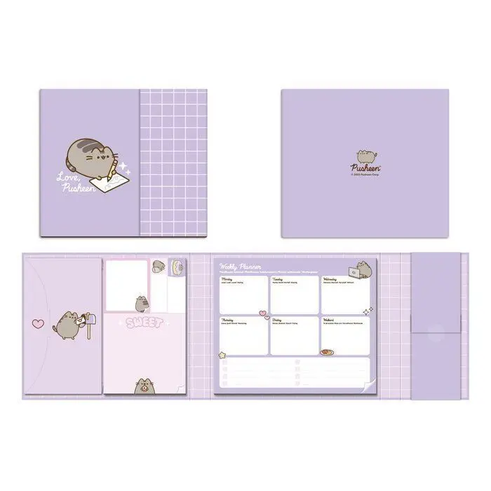 Planificador Semanal con Notas Adhesivas Pusheen Moments