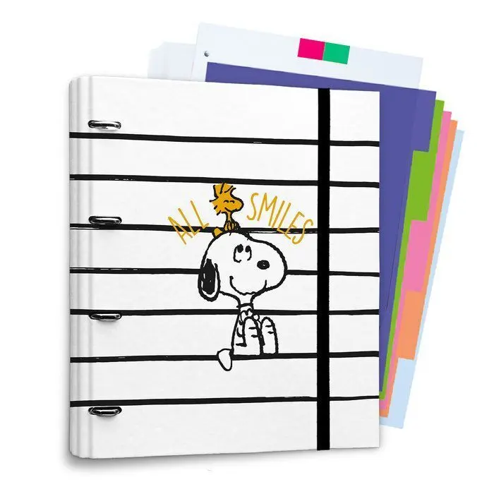Carpeblock 4 Anillas Snoopy Lazy Days