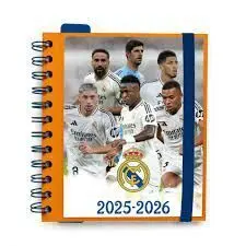 Agenda Escolar 2025/2026 Semana Vista 11 Meses Real Madrid