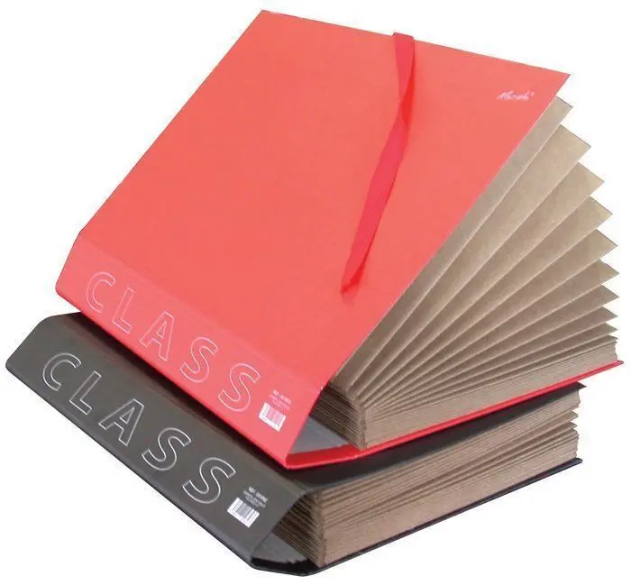 Carpeta 4º Fuelle Carton Forrado Geltex A-Z/1-31 Bilbao Rojo