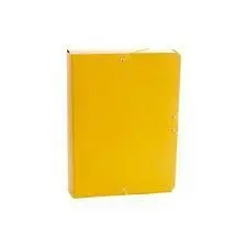 Caja Proyecto Fº 7Cm Amarillo Gomas Carton Gofrado