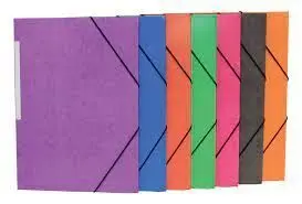Carpeta Carton Folio Goma Solapa Colores Surtido
