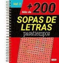 Mas de 200 Sopas de Letras Pasatiempos Vol 3 Rojo