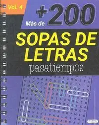 Mas de 200 Sopas de Letras Pasatiempos Vol 4 Morad