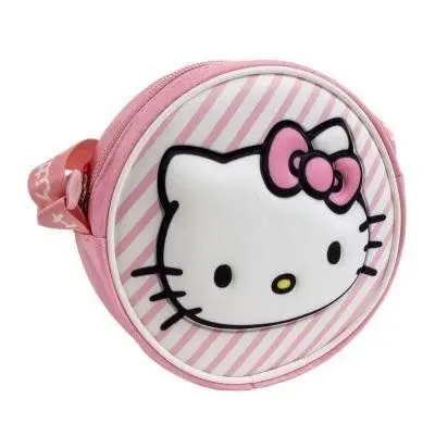 Bolsito Bandolera Redondo 3D Hello Kitty