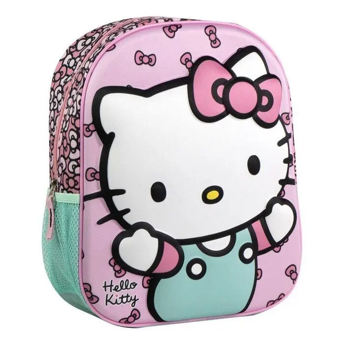 Mochila Guarderia 3D Hello Kitty con Rejilla