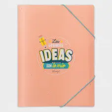 Carpeta con Hojas Transparentes - las Grandes Ideas Son lo mío