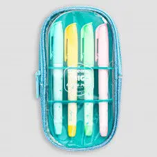 Set Of Highlighters With Pencil Case - Let The Fun Begin!