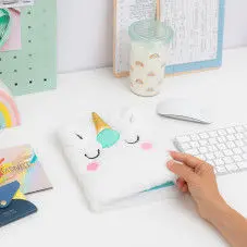 A5 Plush Notebook - Unicorn