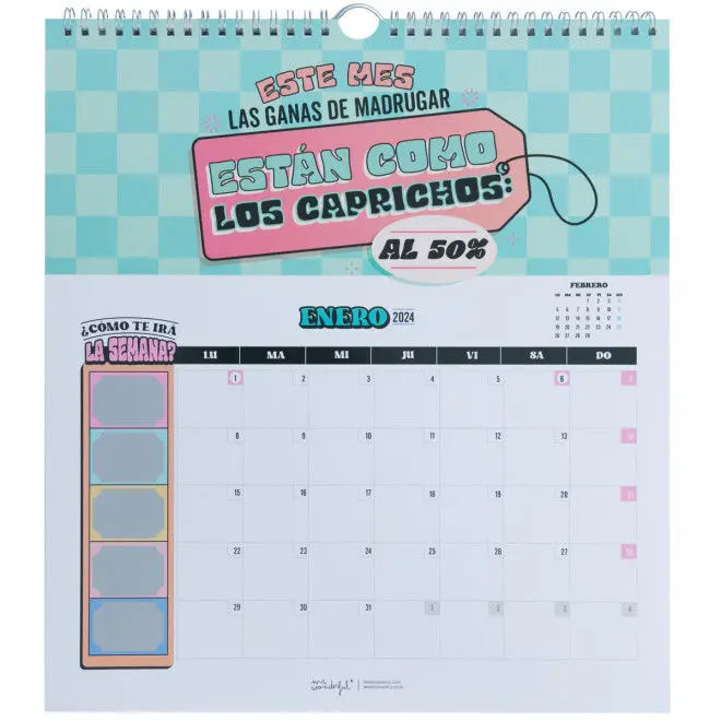 Calendario de Pared Rasca-Rasca 2024 - ¡Allá Vamos!