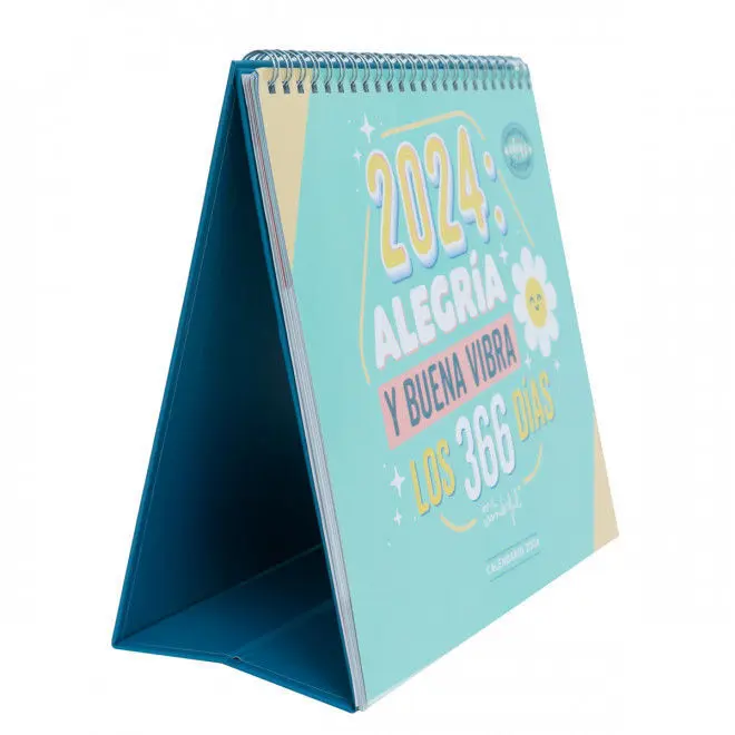 Calendario de Sobremesa Rasca-Rasca 2024 - Alegría y Buena Vibra los 366 Día