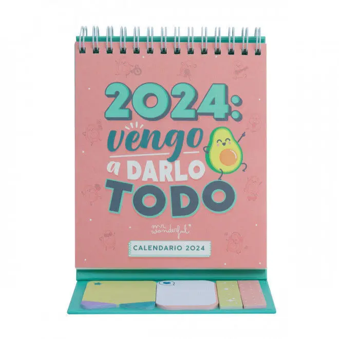 Calendario de Sobremesa Pequeño 2024 - Vengo a Darlo Todo