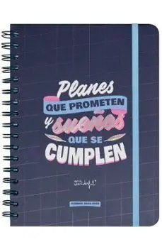 Agenda Wonder 2024-2025 Semanal - Planes que Prometen y Sueños que se Cumplen