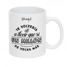 Taza Iconic - te Volvería a Decir que sí un Millón de Veces Más