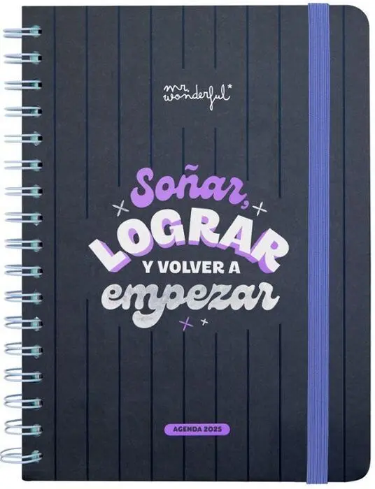 Agenda Wonder 2025 Semanal Soñar Lograr y Volver a Empezar