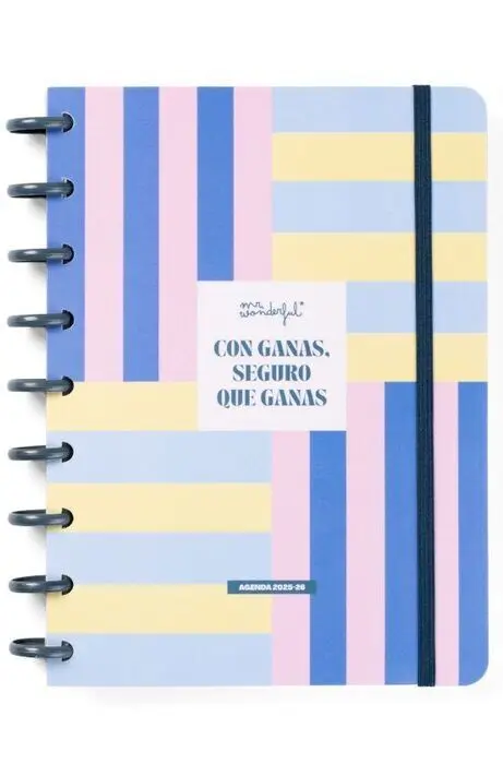 Agenda Wonder 2025-26 Semanal - con Ganas, Seguro que Ganas