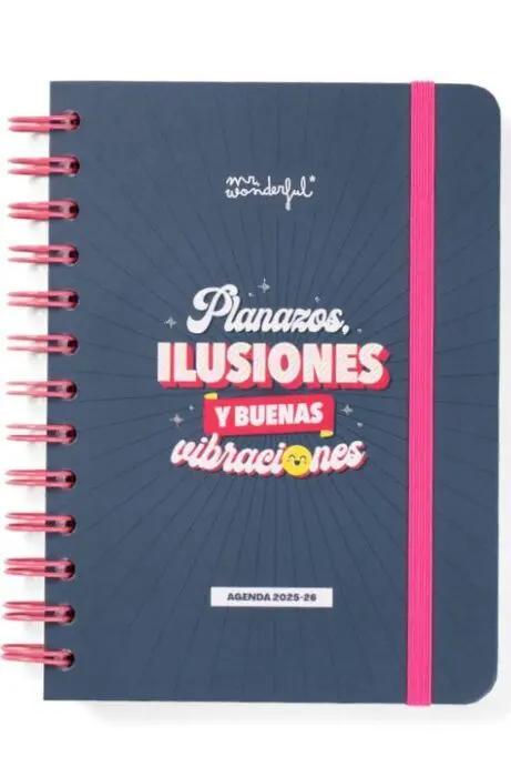 Agenda Wonder Pequeña 2025-26 Semanal - Planazos, Ilusiones y Buenas Vibraciones