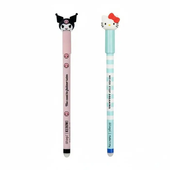 Set Of Hello Kitty Erasable Pens Bo-Bo Hello Kitty And Kuromi
