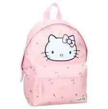 Mochila Infantil con Bolsillo Hello Kitty Pastel Leaves