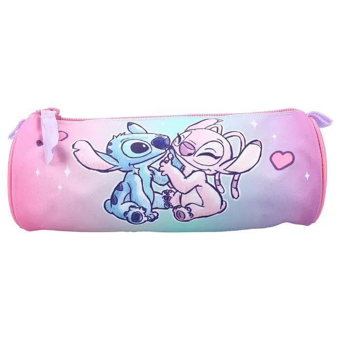 Portatodo Redondo Stitch y Angel Hello Cutie