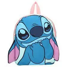 Mochila Guarderia Stitch con Orejitas Azul Pastel