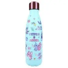 Botella Aluminio Tapon Rosca 700Ml Stitch Thirsty For More