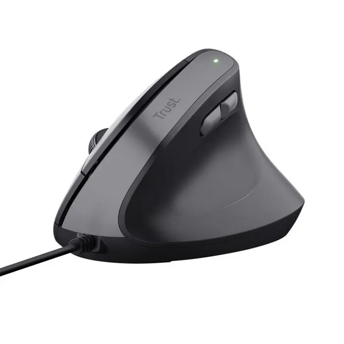 Raton Ergonomico Trust Optico Vertical Bayo Ii Negro