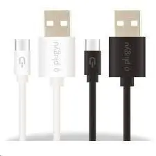 Cable Plugyu Usb +Usb Cable Carga Rapida Negro/Blanco