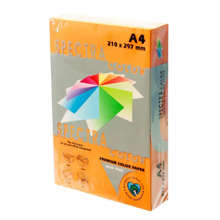 Papel Spectra A4 80Gr 500H Naranja