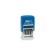 Mini Sello Fechador 4Mm Modelo S 120 Azul Tinta Azul