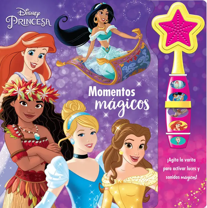 Momentos Magicos Princesas Disney Libro con Varita